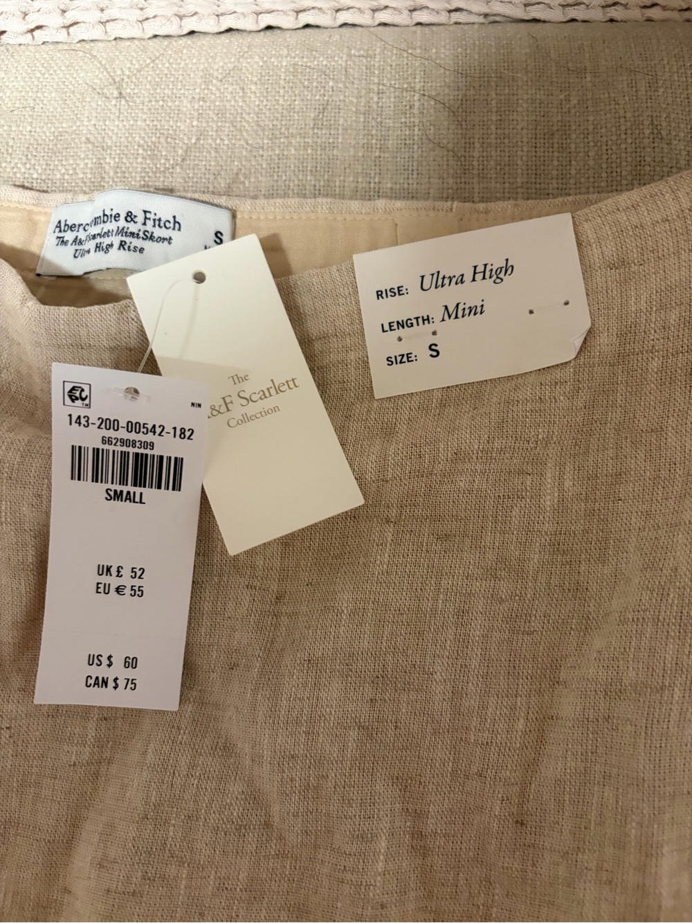 Abercrombie & Fitch Scarlett Linen-blend Mini Scott - Picture 3 of 5